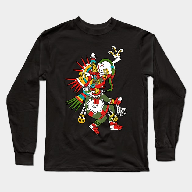 Quetzalcoatl Long Sleeve T-Shirt by Blind Man Studio